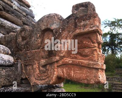 Ruinen der archäologischen Stätte von Tonina, einem Maya-Palast-Komplex in Chiapas, Mexiko Stockfoto