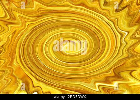 Abstrakter bunter Hintergrund mit goldenen Spiralen Stockfoto