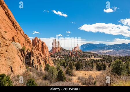 Der Garten der Götter, Colorado Springs, Colorado, USA. Stockfoto