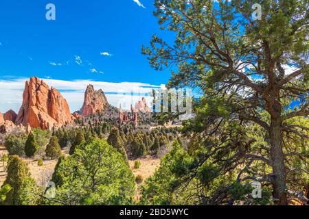 Der Garten der Götter, Colorado Springs, Colorado, USA. Stockfoto