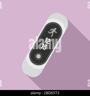 Symbol für Armbandverfolgung. Flache Abbildung des Vektorsymbols für Armbandverfolgung für Webdesign Stock Vektor