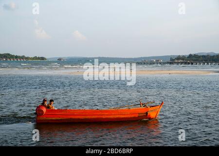 Bild aus dem Dorf Preak Svay, Insel Koh Rong, Kambodscha. Stockfoto