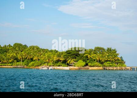 Bild aus dem Dorf Preak Svay, Insel Koh Rong, Kambodscha. Stockfoto