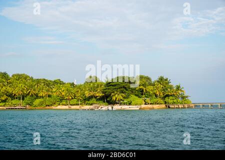 Bild aus dem Dorf Preak Svay, Insel Koh Rong, Kambodscha. Stockfoto