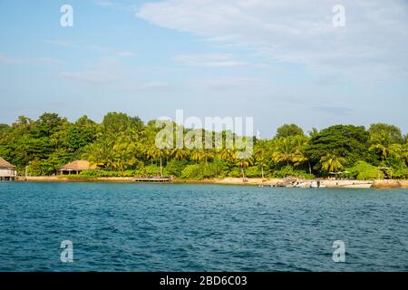 Bild aus dem Dorf Preak Svay, Insel Koh Rong, Kambodscha. Stockfoto