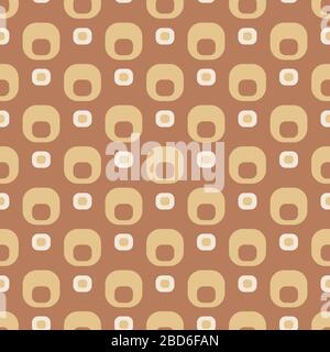 Zeitloses geometrisches Design. Farbenfrohes, abstraktes, nahtloses Muster für Textil, Tapete, Verpackungspapier, Ausdrucke, Oberflächendesign, Webhintergrund oder Salbung Stock Vektor