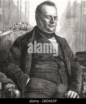 CAMILLO BENSO, Graf von Cavour (1810-1861) italienischer Staatsmann Stockfoto