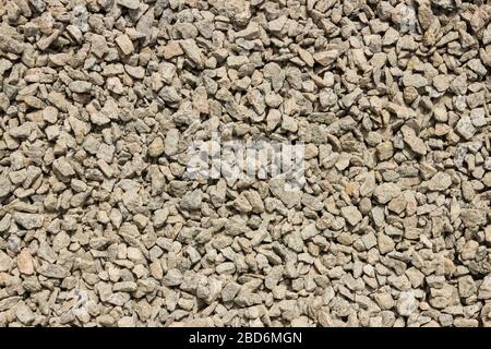 Kleiner grauer Kies als Hintergrund Stockfoto