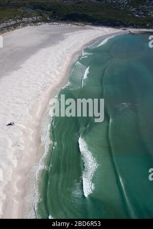 Luftaufnahme von Noordhoek Beach und Chapman's Peak Drive Stockfoto