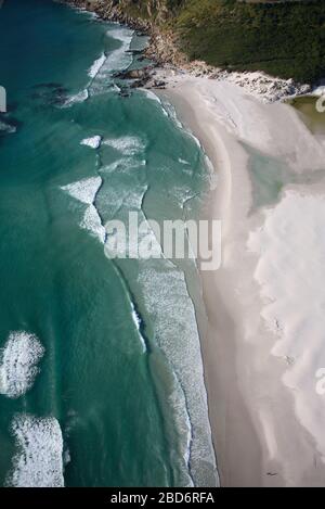 Luftaufnahme von Noordhoek Beach und Chapman's Peak Drive Stockfoto