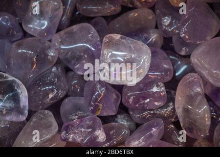 Satz von natürlichen Mineralien Edelsteine eines bestimmten Typs Stockfoto