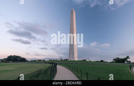 Washingtoner Denkmal in Washington DC, Vereinigte Staaten von Amerika, USA Stockfoto