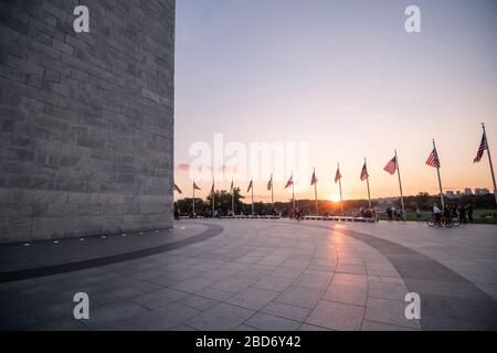 Washingtoner Denkmal in Washington DC, Vereinigte Staaten von Amerika, USA Stockfoto
