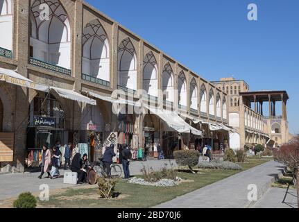 Ali Qapu Palast am Meidan-e Emam, Naqsh-e Jahan, Imam-Platz, UNESCO-Weltkulturerbe, Isfahan, Provinz Esfahan, Iran, Persien, Naher Osten. Stockfoto