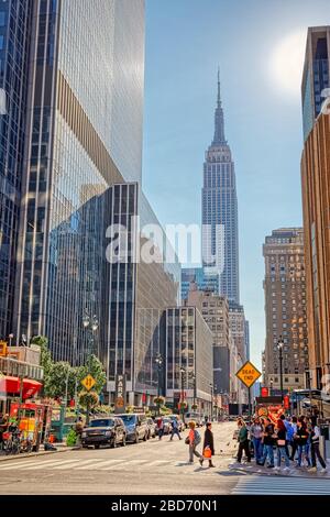 33th Street und 8th Ave in New York Stockfoto