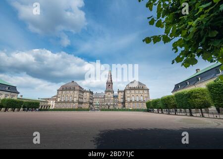 Wunderschöner Schloss Christiansborg in Dänemark Stockfoto