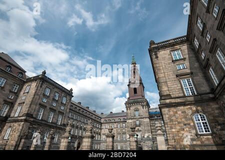 Wunderschöner Schloss Christiansborg in Dänemark Stockfoto