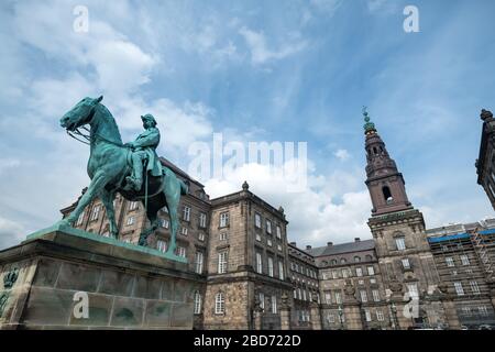 Wunderschöner Schloss Christiansborg in Dänemark Stockfoto