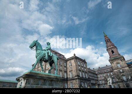 Wunderschöner Schloss Christiansborg in Dänemark Stockfoto