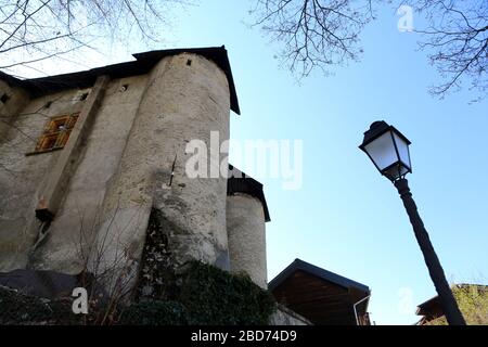 Château de la Comtesse. Saint-Gervais-les-Bains. Savoie. Frankreich. Stockfoto