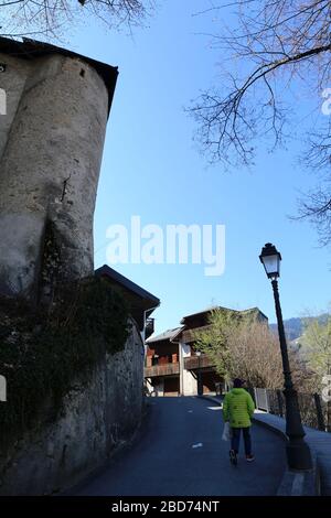 Château de la Comtesse. Saint-Gervais-les-Bains. Savoie. Frankreich. Stockfoto