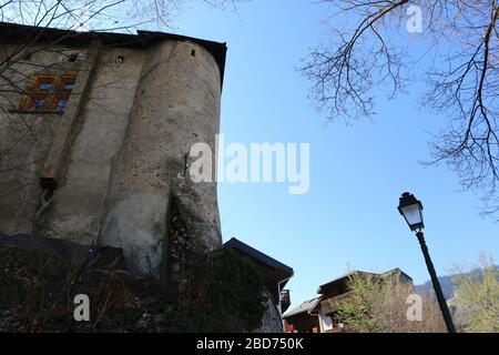 Château de la Comtesse. Saint-Gervais-les-Bains. Savoie. Frankreich. Stockfoto