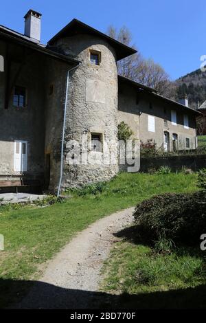 Château de la Comtesse. Saint-Gervais-les-Bains. Savoie. Frankreich. Stockfoto