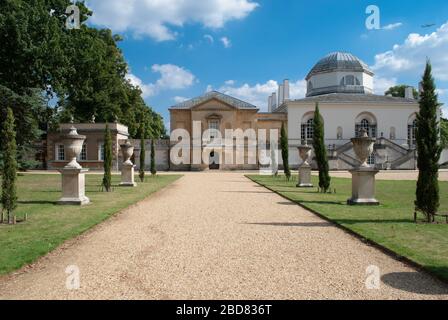 Klassische palladianische Architektur Chiswick House & Gardens, Burlington Lane, Chiswick, London W4 2RP von Richard Boyle Architekt Earl of Burlington Stockfoto