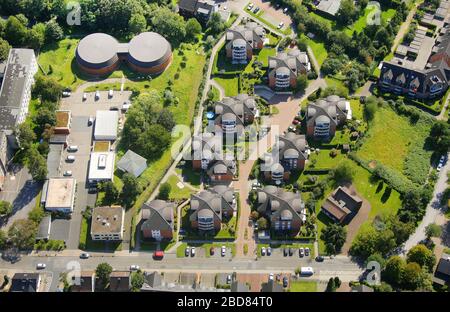 , neuer Wohnplatz am Timmerhausacker in Oberhausen-Sterkrade, 03.09.2011, Luftbild, Deutschland, Nordrhein-Westfalen, Ruhrgebiet, Oberhaus Stockfoto
