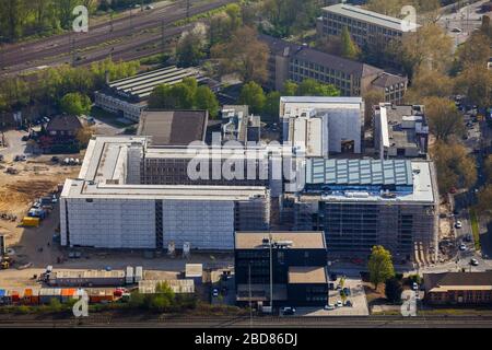 , Bau des neuen Gebäudes des Justizzentrums Dortmund, 24.04.2015, Luftbild, Deutschland, Nordrhein-Westfalen, Ruhrgebiet, Dortmund Stockfoto