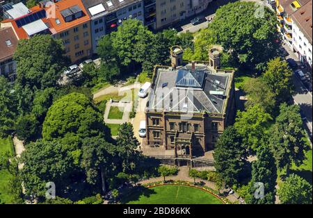 , Villa Colombischloessle in Freiburg vom 15.07.2014, Luftbild, Deutschland, Baden-Württemberg, Freiburg im Breisgau Stockfoto