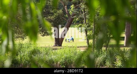 Park in hoddesdon, Hertfordshire Stockfoto