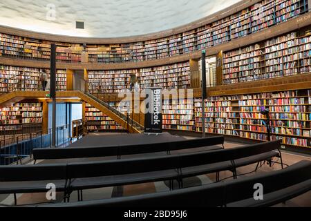 Die Stockholm Public Library alias Stockholms stadsbibliotek in Stockholm, Schweden, Europa Stockfoto