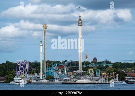 Vergnügungspark Gröna Lund in Stockholm, Schweden, Europa Stockfoto