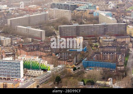 Heygate Estate im Elephant und Castle Gebiet von Southwark Stockfoto