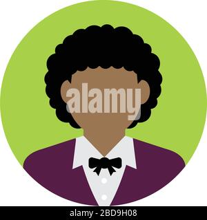 Geschäftsfrau Avatar Illustration Stock Vektor