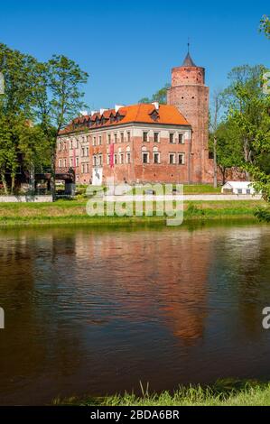 Schloss in Uniejow, Wojewodschaft Lodz, Polen. Stockfoto