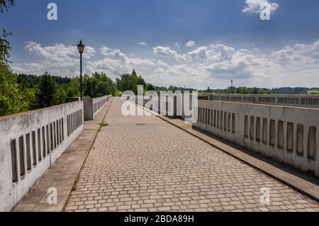 Stanczyki Bridges. Stanczyki, Womi-Masuren-Wojewodschaft, Polen. Stockfoto