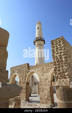 Al Khamis Moschee, die älteste Moschee im Königreich Bahrain Stockfoto