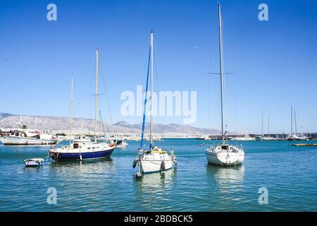 Hafen Piräus in der Region Attica, Griechenland Stockfoto