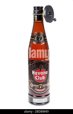 Havanna Club kubanischer Rum, Anejo, 7 Jahre alt Stockfoto