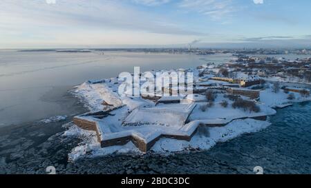 Festung Suomenlinna in Helsinki, Finnland Stockfoto