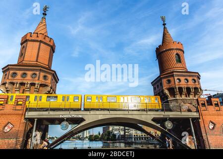 Oberbaum-Brücke in Belin Stockfoto