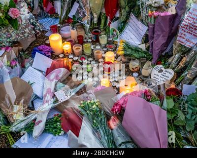 Fans Tribute an George Michael Stockfoto