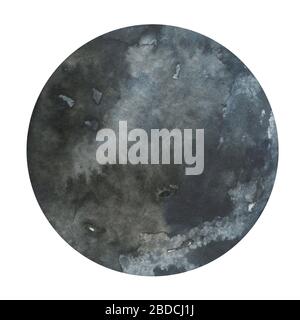 Verschiedene Silhouetten des Mondes Stockfoto