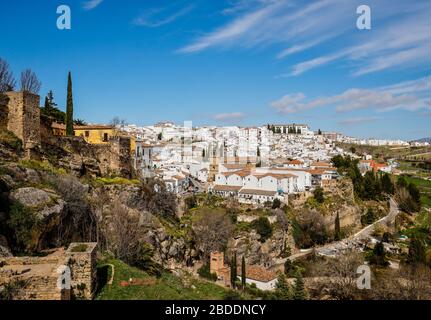 01.03.2020, Ronda, Málaga, Spanien - das Bergdorf Ronda ist ein beliebtes Ausflugsziel für Touristen. 00X200301D170CAROEX.JPG [MODELLVERSION: NEIN, PR Stockfoto