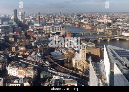 Die Aussicht von der Shard Stockfoto