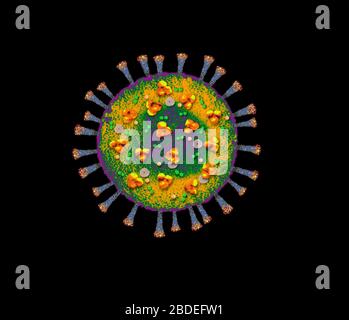 Digital generiertes Bild ofÂ Coronavirus Stockfoto