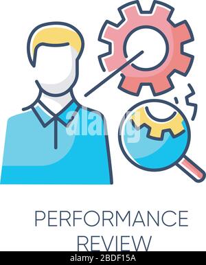 Symbol für RGB-Farbanzeige. Bewertung der Arbeitseffizienz, Bewertung der Mitarbeitereffektivität. Optimierung der Workflow-Produktivität, professionelle Zeit Stock Vektor