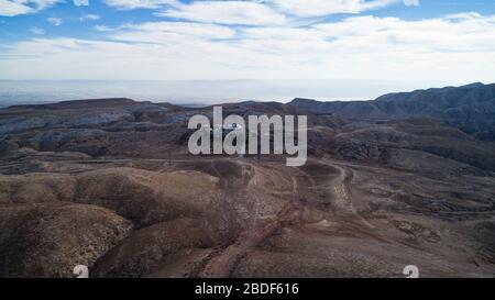 Luftbild von Nabi Musa in der judäischen Wüste - Israel Stockfoto